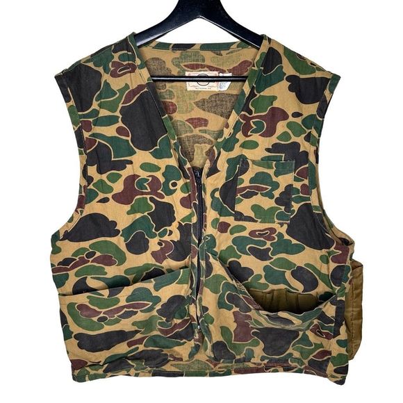 Vintage “Bape” Style Camo Hunting Vest Medium - Picture 1 of 4